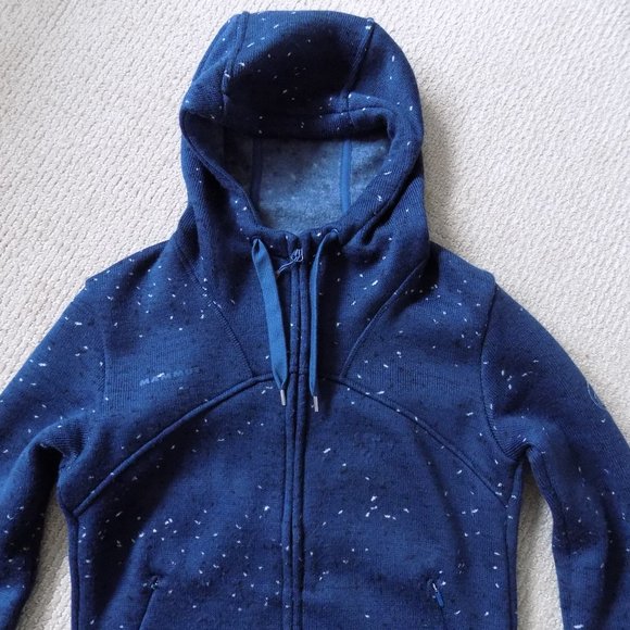 MAMMUT CHAMUERA ML HOODED JACKET SWEATSHIRT WING TEAL BLUE - Picture 3 of 12